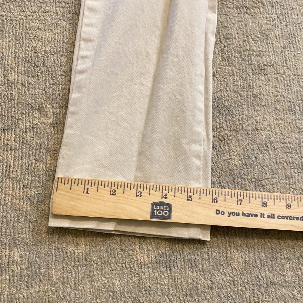Gap Pants Mens 28x30 Beige Slim Chino Stretch Tapered Flat Front Trousers
